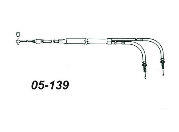 Gasswire Dobbel VM26-34 Passer: Mikuni VM 26-34 